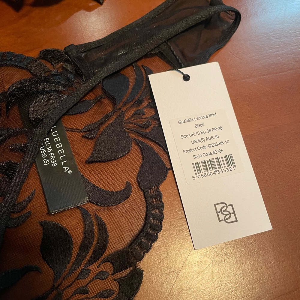 Bluebella LEONORA Black Lace Briefs